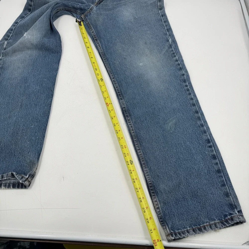 Levi's 550 Mens Jeans Medium Wash Button Fly‎ Straight Leg 33x34